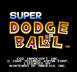 Super Dodge Ball Title Screen